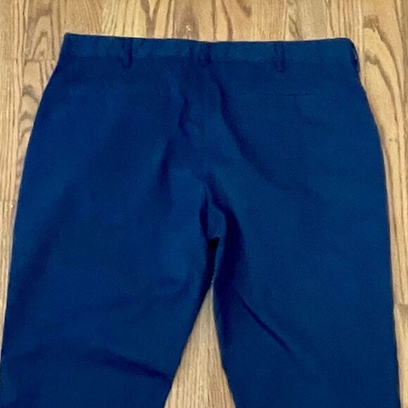 Spoke Sharps Build B navy Flat Front stretch Chinos. Size 35 - Picture 4 of 8